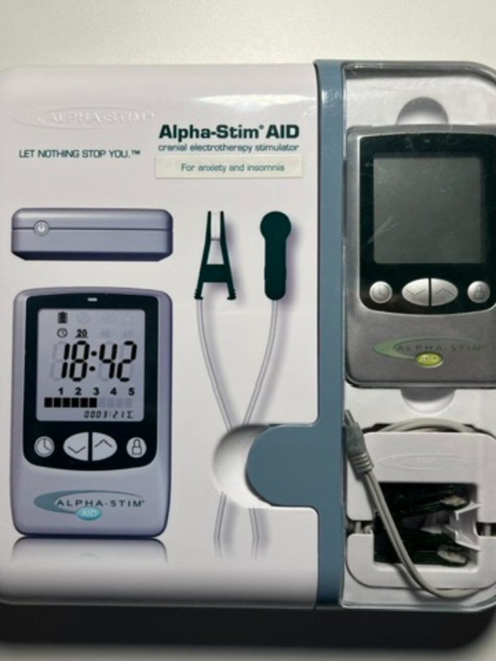 Alpha Stim AID Cranial Electrotherapy Stimulation Device for Insomnia & Anxiety